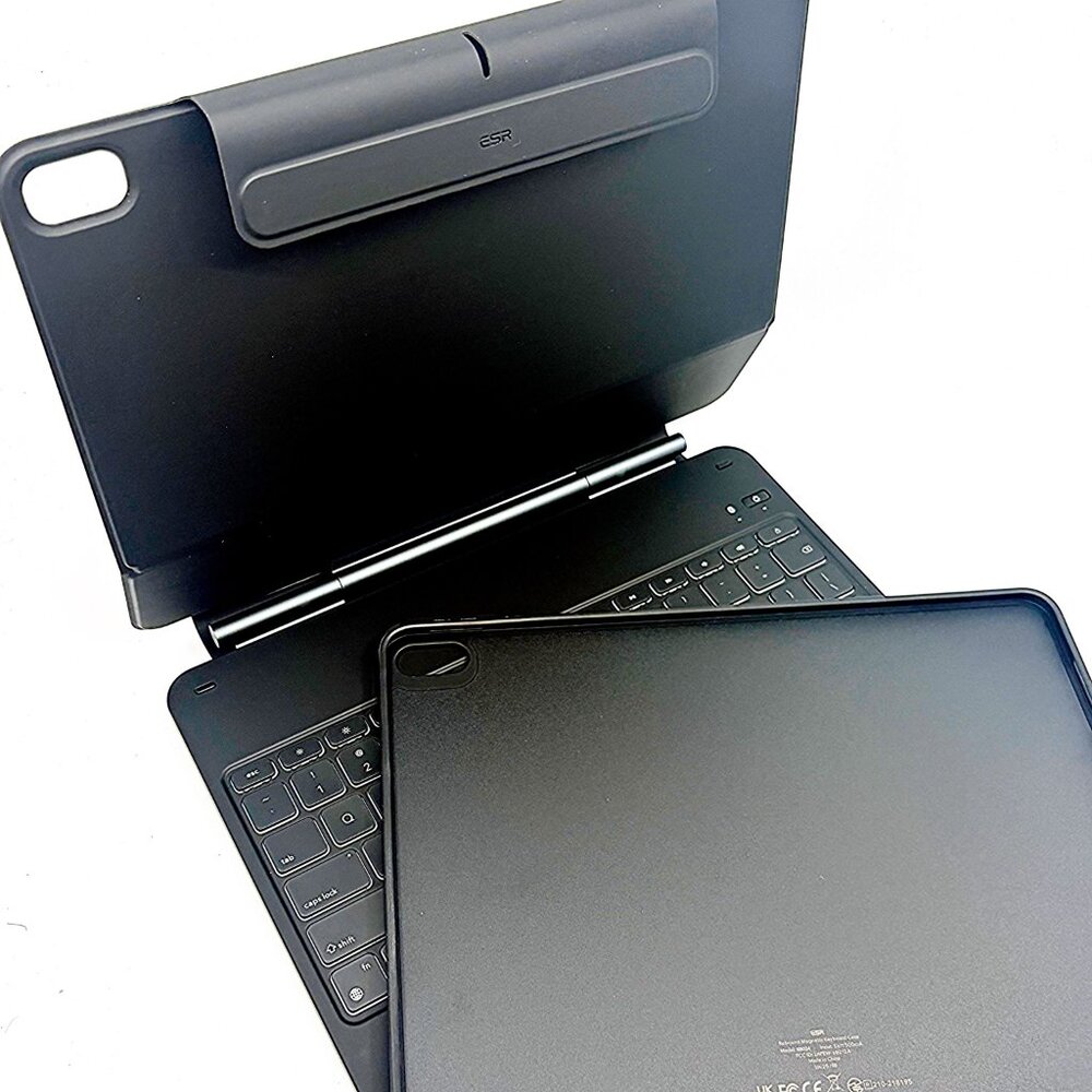 ESR iPad Air 13” Keyboard Case Trackpad Magnetic Rebound 360 Black - Picture 3 of 8